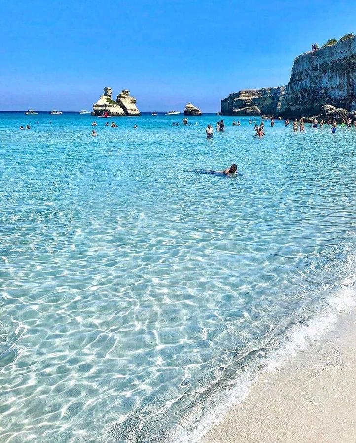 Torre Dell'Orso Centro - Villino Vista Mare Con Ampio Giardino Villa Exteriör bild